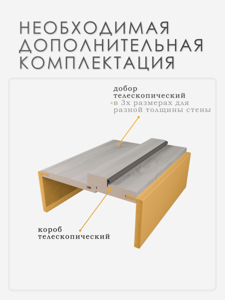 Наличник МДФ телескопический Орех Бьянка