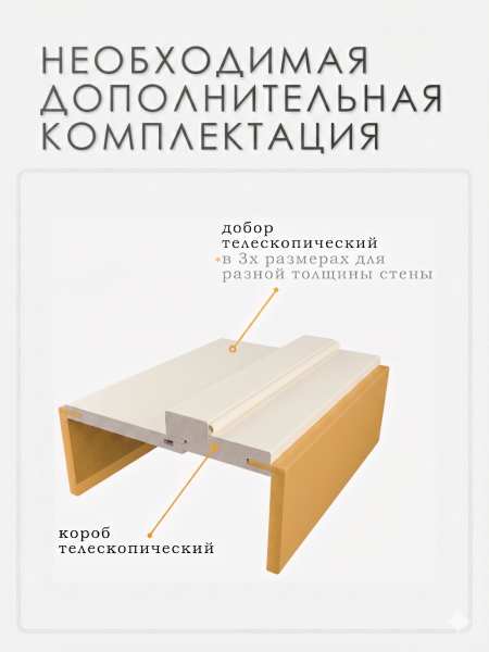 Наличник МДФ телескопический Мокко