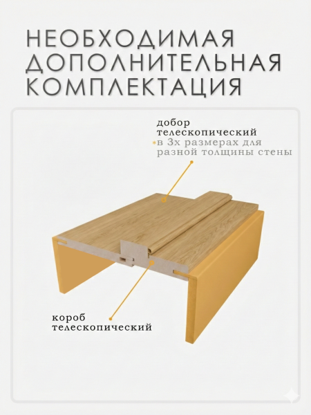 Наличник МДФ телескопический Американский Орех